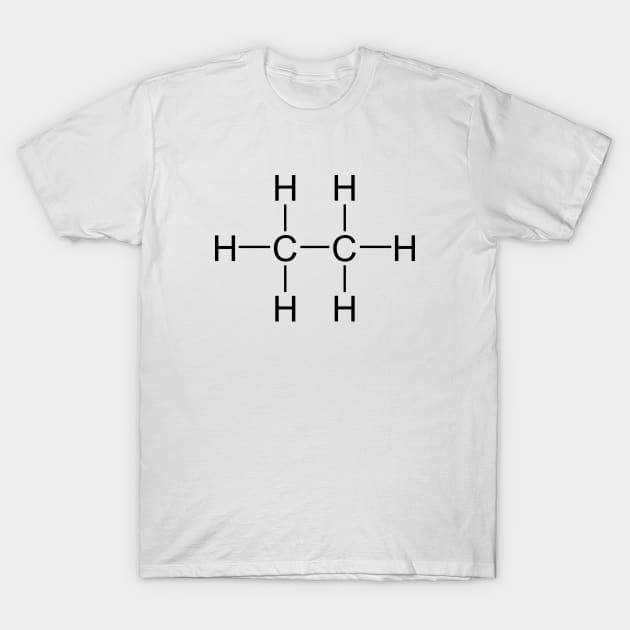 Ethane C2H6 T-Shirt by Zeeph